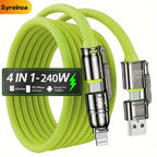 240W MAX 4-in-1 Fast Charge Usb Cable