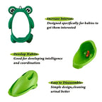Frog-Shaped Potty Training Urinal with Fun Aiming Target