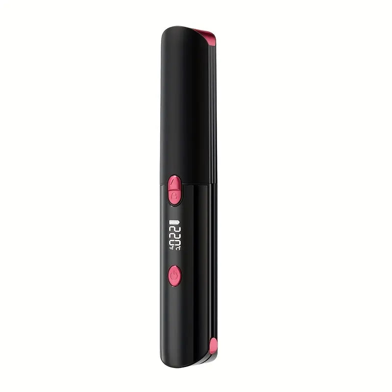 Portable Hair Straightener & Curler Rechargeable