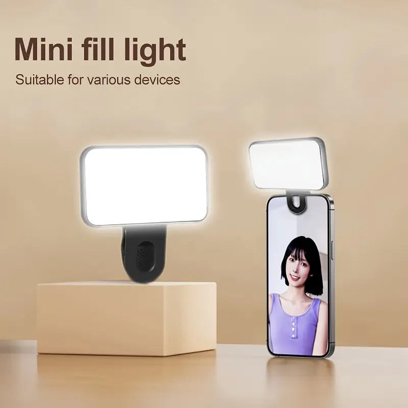 Clip-On Fill light  – 3-Level Adjustable Brightness