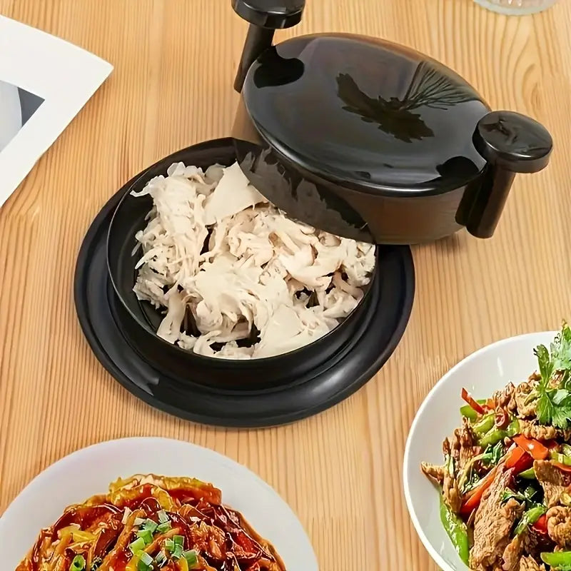 Black Meat & Chicken Shredder – Easy Grip, Anti-Slip Base