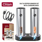 Rechargeable Salt And Pepper Grinder Set