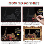 DIY Night Scene Scratch Art