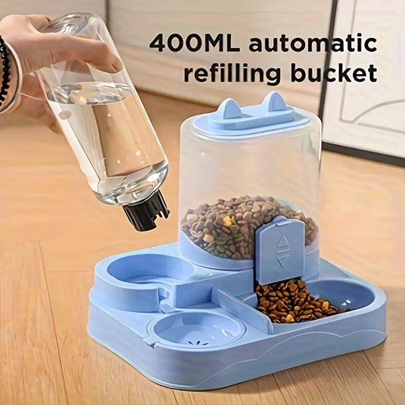 Automatic Pet Feeder & Water Dispenser Set