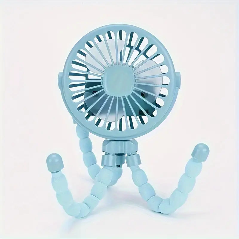 Portable Fan Handheld USB Electric Rechargeable Octopus Fan