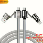 240W MAX 4-in-1 Fast Charge Usb Cable