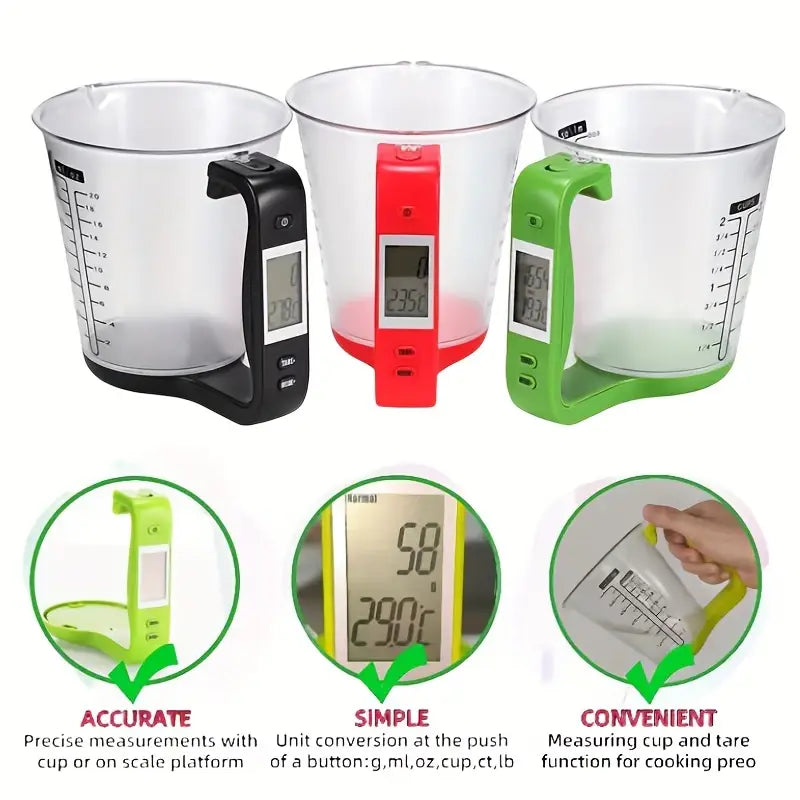 600ml Smart Measuring Cup with Thermometer
