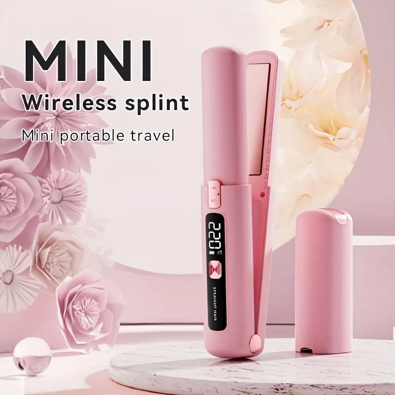 Mini Portable Straightener and Curler Rechargeable