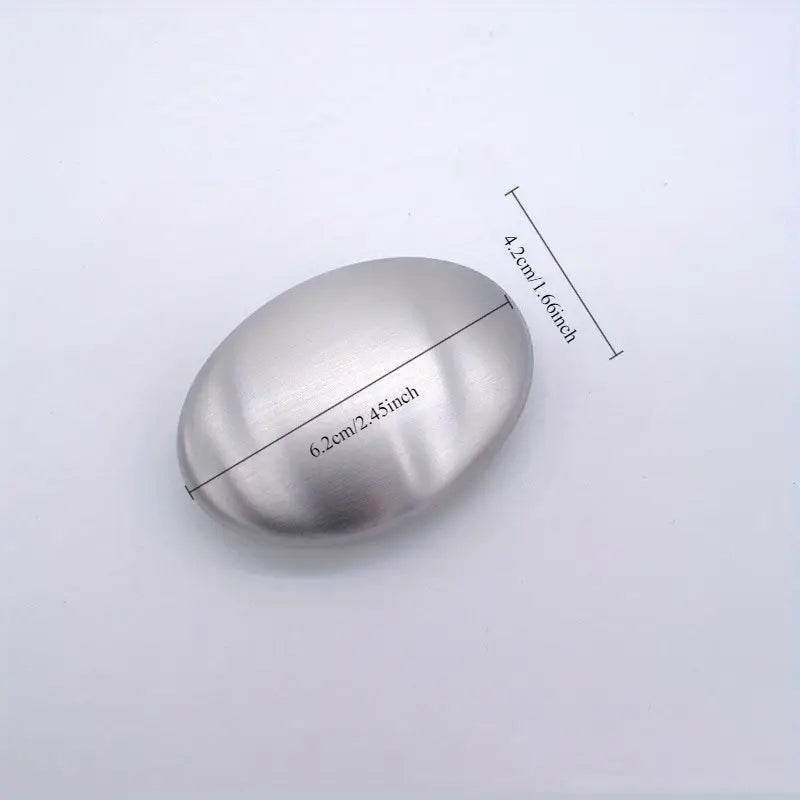 Stainless Steel Soap Bar (Natural Odor Removal)