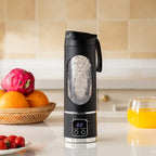 Black 7.4V Portable Juicer & Blender – USB Rechargeable