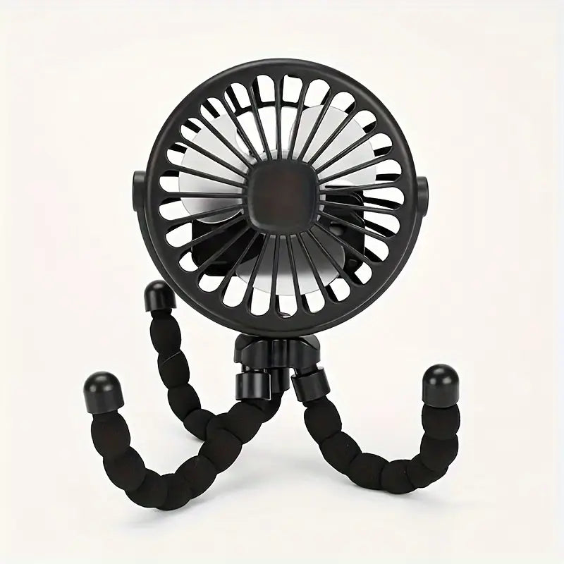 Portable Fan Handheld USB Electric Rechargeable Octopus Fan